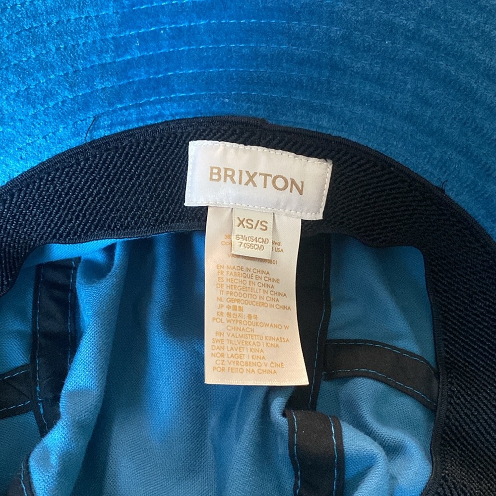 NWOT Brixton Dylan Blue Bucket Hat - Picture 9 of 10